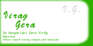 virag gera business card